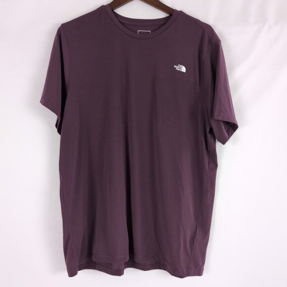 The North Face Men's Purple T-Shirt Athletic Breathable Hiking, Large - Picture 1 of 8